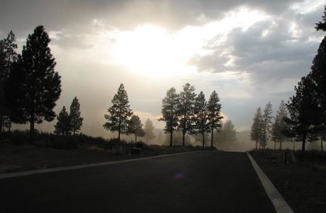 Storm clouds over Broken Top