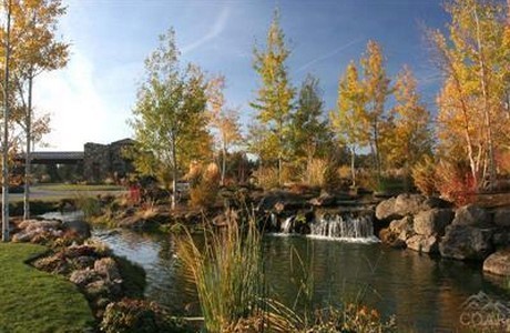 Water feature at entrance to Pronghorn