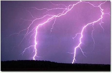 Lightning over Deschutes County