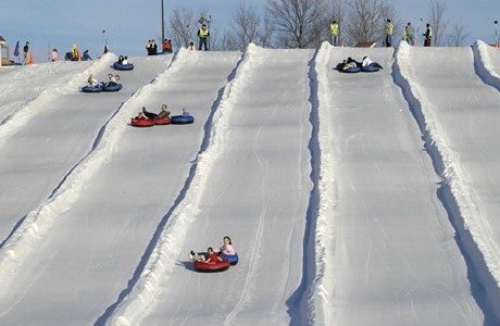 Death -defying snow tubing at Mt Bachelor