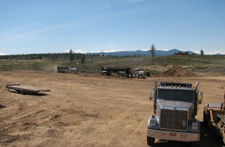 Site clearing for the townhomes at Tetherow