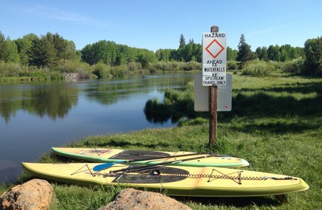 April . . . a wonderful to paddle on the Deschutes in Bend