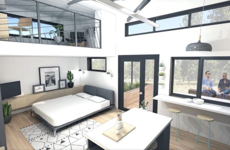477 square feet with a wee bedroom and a wee bathroom and a lot of other wee stuf
